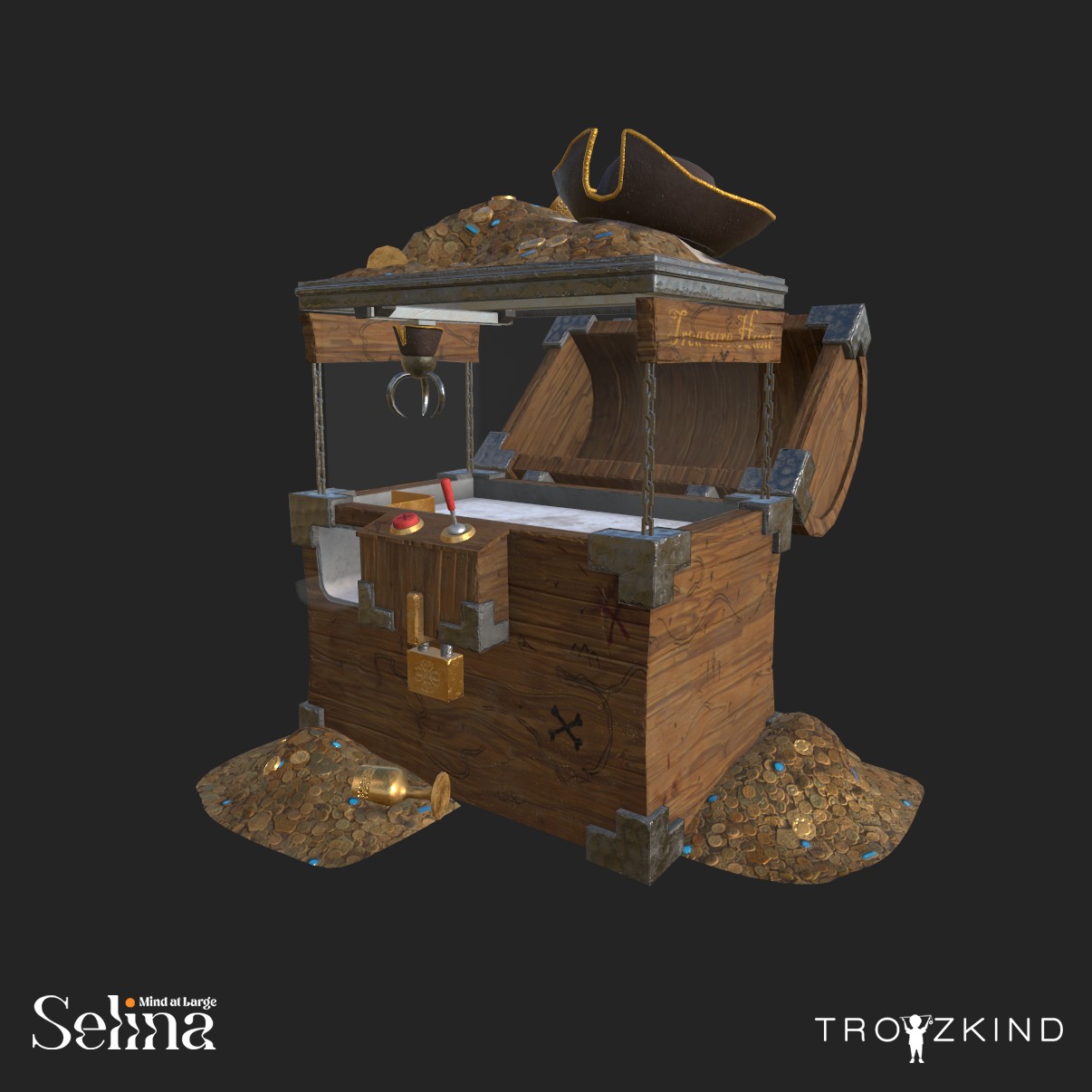 Pirate themed Claw Machine Render